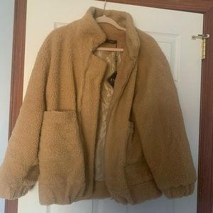NWT Zaful Teddy Coat